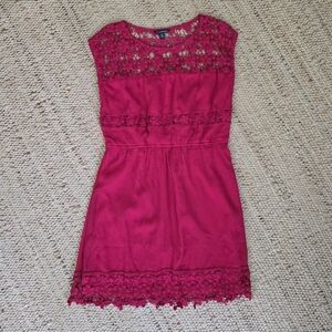 Vintage American Eagle Outfitters Red Lace Dress